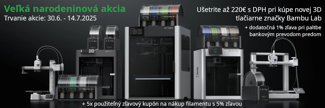 Veľká narodeninová akcia 2025 - Bambu Lab 